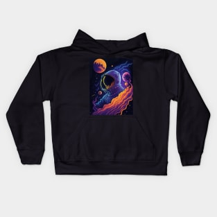 Astronomy Adventure - Stargazing in Wonder Kids Hoodie